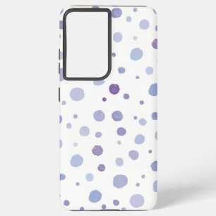 hand painted polka dots samsung galaxy s21+ case