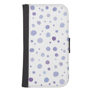 hand painted polka dots galaxy s4 wallet case