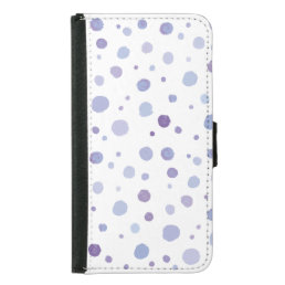 hand painted polka dots samsung galaxy s5 wallet case