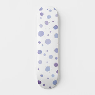 hand painted polka dots skateboard