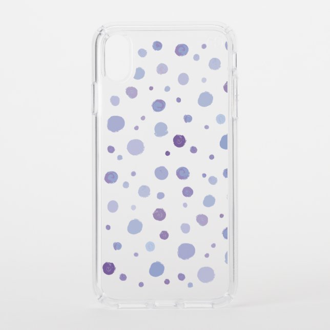 hand painted polka dots speck iPhone XS max case (Front)