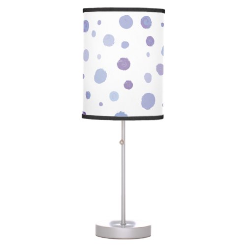 hand painted polka dots table lamp