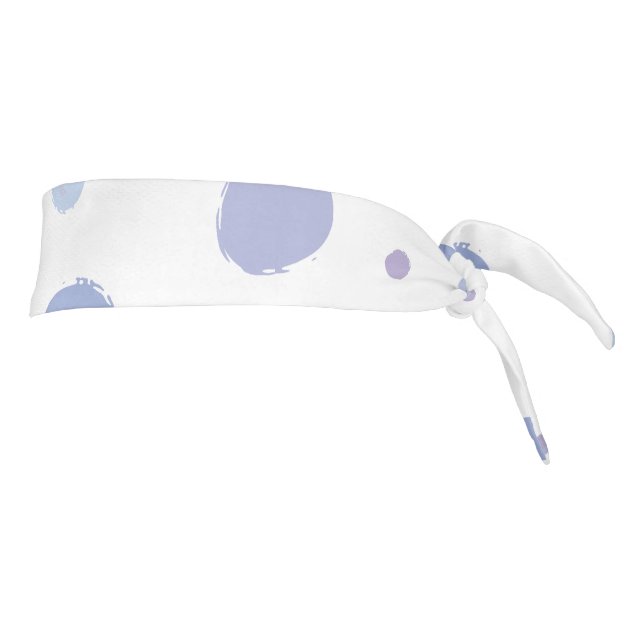 hand painted polka dots tie headband (Rotate 90)