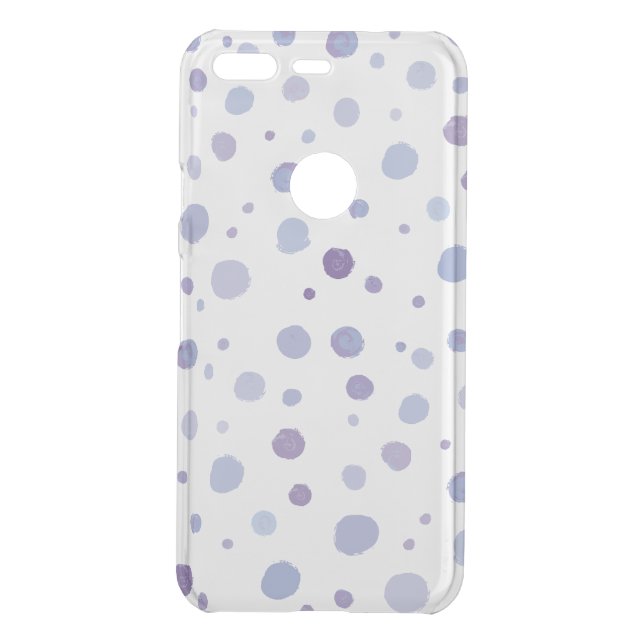 hand painted polka dots uncommon google pixel case (Back)