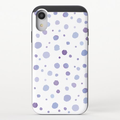 hand painted polka dots iPhone XR slider case