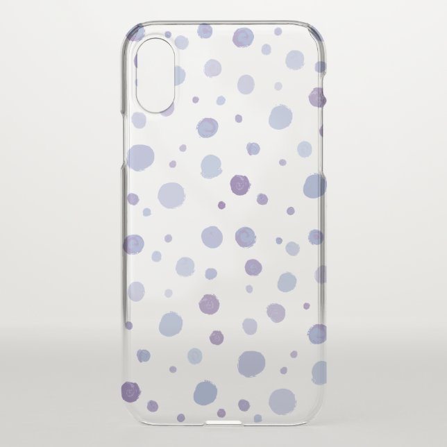 hand painted polka dots uncommon iPhone case (Back)