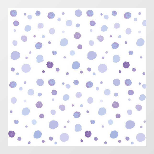 hand painted polka dots wall decal  (Front)