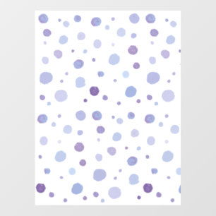 hand painted polka dots wall decal 