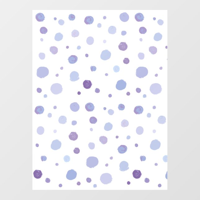 hand painted polka dots wall decal  (Front)