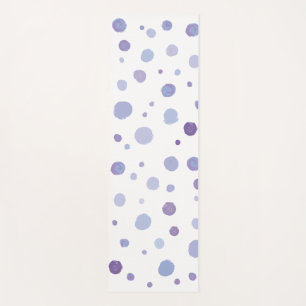 hand painted polka dots yoga mat