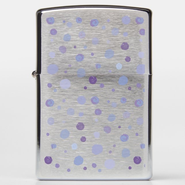 hand painted polka dots zippo lighter (Front)