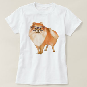 Hand-painted Pomeranian Pup Dog T-Shirt