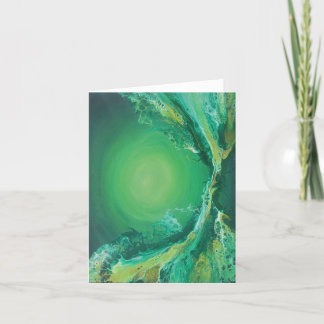 hand painted print stationary card