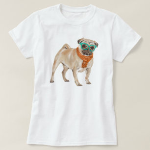 Hand-painted Pug Bulldog T-Shirt