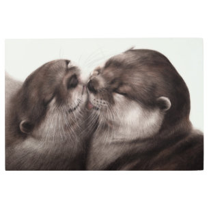 Hand Painted Realistic Wildlife Artwork Metal Print