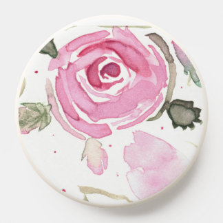 Hand-Painted Rose Cellphone Grip