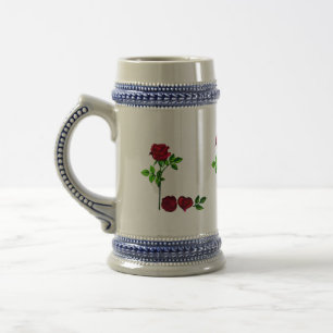 Hand-Painted SPELLS LOVE Rose Ceramic Mug