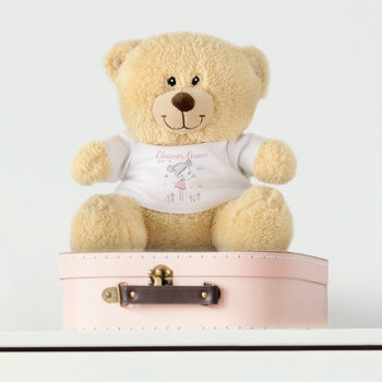 Hand Painted Sweet Girl - Personalized Teddy Bear by EnjoyDesigning at Zazzle