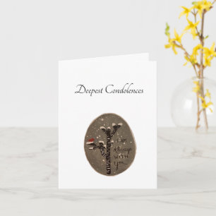 Hand painted sympathy card