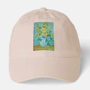 "Hand painted trucker hats" inspiration. Hat