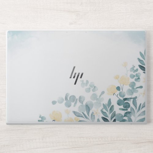 Hand Painted Water Color Flowers EliteBook 850 G5 HP Laptop Skin