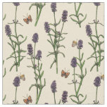 Hand-painted watercolor and ink pattern with laven fabric
