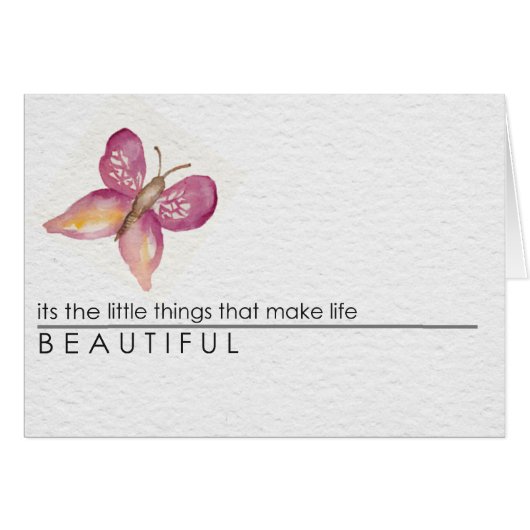 Hand painted watercolor butterfly cards (Front Horizontal)