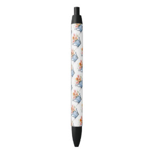 Hand-Painted Watercolor Floral Pen