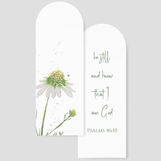 Hand Painted Watercolor Flower Custom Bible Verse Bookmarks