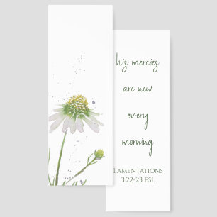 Hand Painted Watercolor Flower Custom Bible Verse Bookmarks