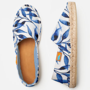 Hand Painted Watercolor Ink Pattern Espadrilles