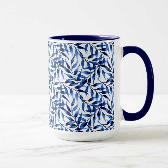 Hand Painted Watercolor Ink Pattern Mug (Right)