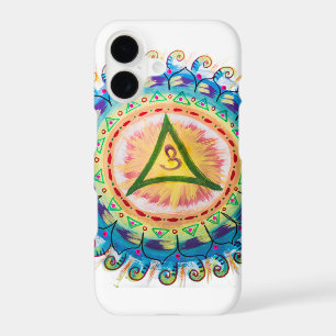 Hand Painted Watercolor Om Mandala  iPhone 17 Case