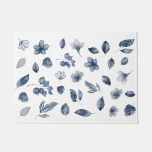 Hand Painted Watercolour Elements in Autumn Colors Doormat