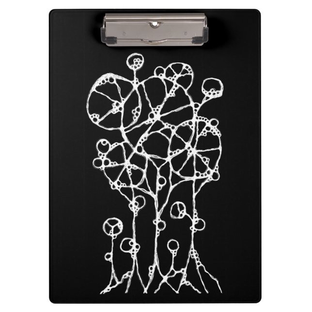 Hand Painting - Abstract Tree Group 2 Clipboard (Front)