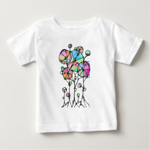 Hand Painting - Abstract Tree Group 3 Baby T-Shirt