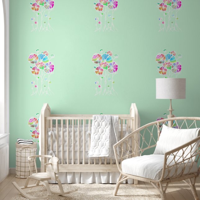 Hand Painting - Abstract Tree Group 4 Wallpaper (Kids)