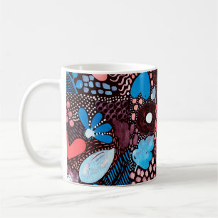 Hand Painting Abstract Watercolor Sketch Doodle Fl Coffee Mug
