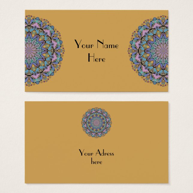 Hand Painting Mandala Clock Face 3 (Front & Back)