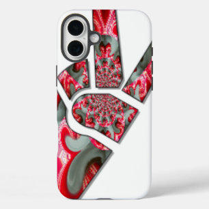 Hand peace sign iPhone 16 plus case