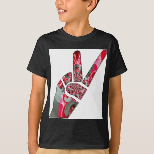 Hand peace sign T-Shirt (Front)