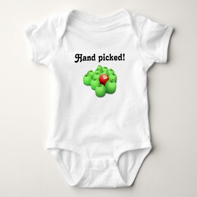 Hand Picked!  Adopted baby Baby Bodysuit (Front)
