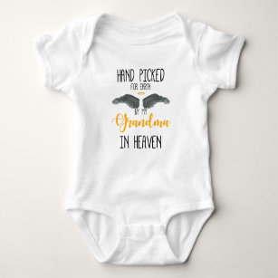 Hand Picked For Earth By My Grandma In Heaven (B) Baby Bodysuit