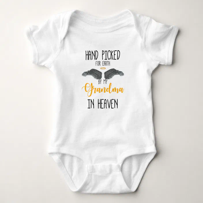 Handpicked for Earth Sister Angel Embroidered Baby T-Shirt Gift Heaven Wings 