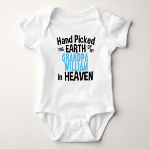 Hand Picked For Earth by My Personalized Baby Bodysuit