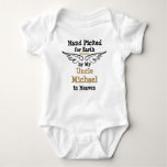 Hand Picked For Earth By My ... With Halo Baby Bodysuit at Zazzle