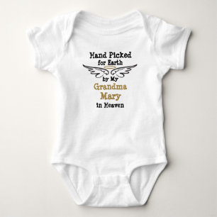 Hand Picked for Earth by My ... with Halo Baby Bodysuit