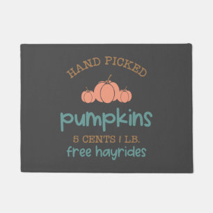 Hand-Picked Pumpkins Doormat