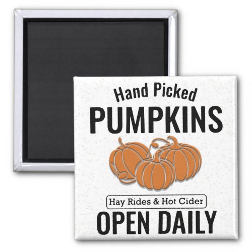 Hand Picked Pumpkins Magnet