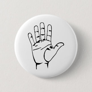 Hand Pinback Button